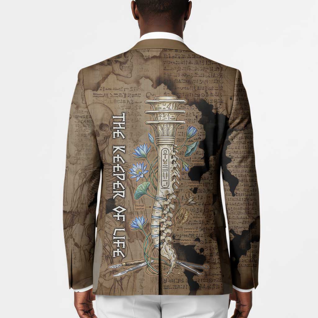 Imhotep Eye of Horus Blazer Papyrus Scrolls Ancient Egyptian Medicine