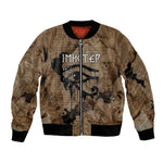 Imhotep Eye of Horus Bomber Jacket Papyrus Scrolls Ancient Egyptian Medicine
