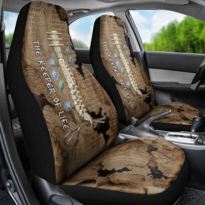 Imhotep Eye of Horus Car Seat Cover Papyrus Scrolls Ancient Egyptian Medicine