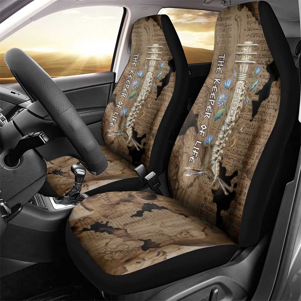Imhotep Eye of Horus Car Seat Cover Papyrus Scrolls Ancient Egyptian Medicine