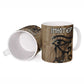 Imhotep Eye of Horus Ceramic Mug Papyrus Scrolls Ancient Egyptian Medicine