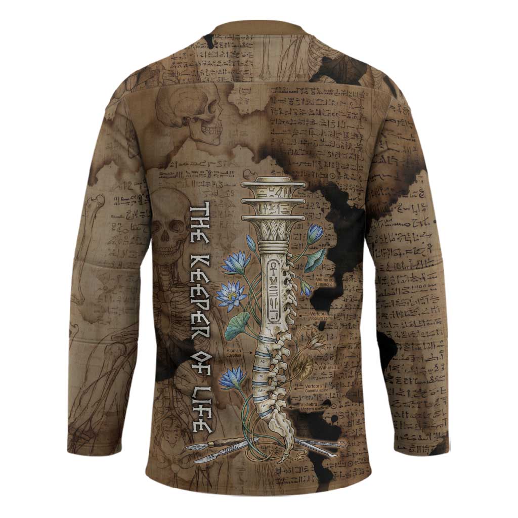 Imhotep Eye of Horus Hockey Jersey Papyrus Scrolls Ancient Egyptian Medicine