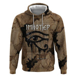 Imhotep Eye of Horus Hoodie Papyrus Scrolls Ancient Egyptian Medicine