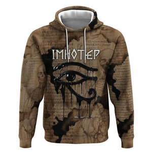Imhotep Eye of Horus Hoodie Papyrus Scrolls Ancient Egyptian Medicine