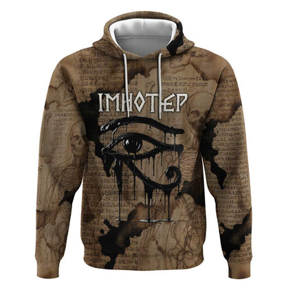 Imhotep Eye of Horus Hoodie Papyrus Scrolls Ancient Egyptian Medicine