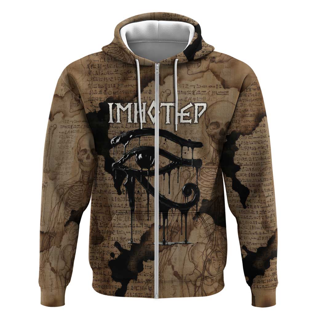 Imhotep Eye of Horus Hoodie Papyrus Scrolls Ancient Egyptian Medicine