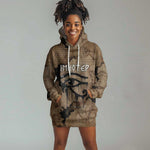 Imhotep Eye of Horus Hoodie Dress Papyrus Scrolls Ancient Egyptian Medicine