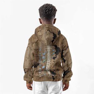 Imhotep Eye of Horus Kid Hoodie Papyrus Scrolls Ancient Egyptian Medicine