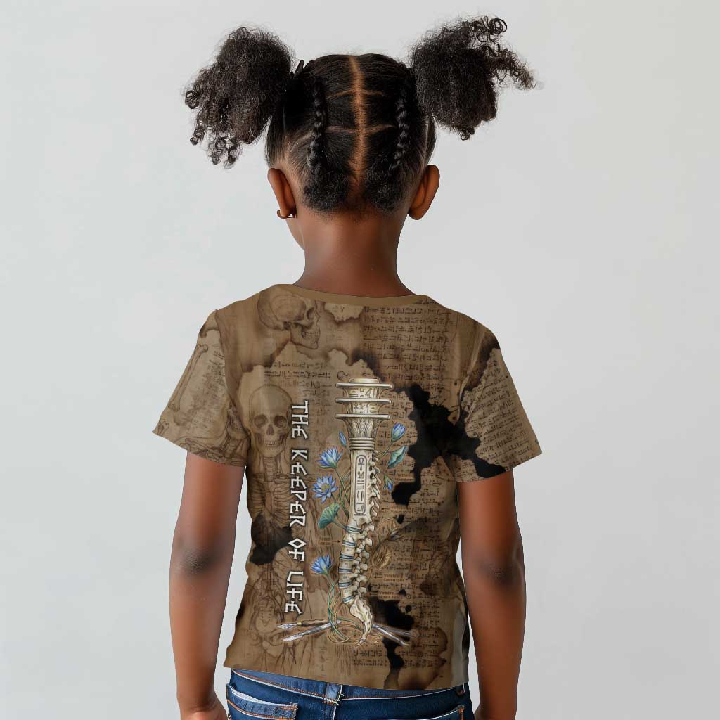 Imhotep Eye of Horus Kid T shirt Papyrus Scrolls Ancient Egyptian Medicine