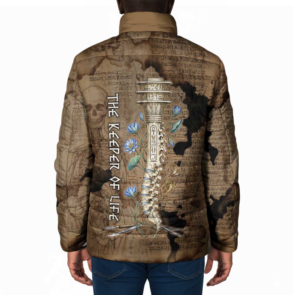 Imhotep Eye of Horus Padded Jacket Papyrus Scrolls Ancient Egyptian Medicine