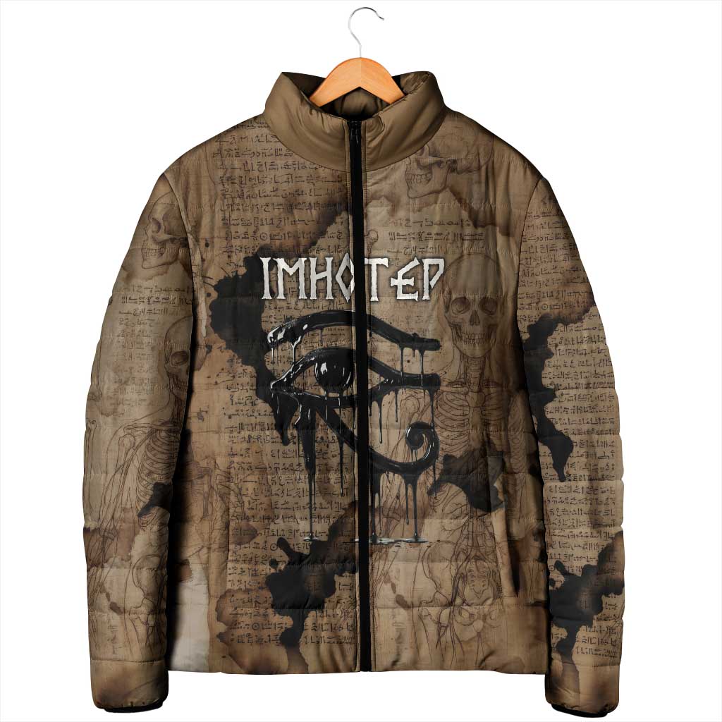 Imhotep Eye of Horus Padded Jacket Papyrus Scrolls Ancient Egyptian Medicine