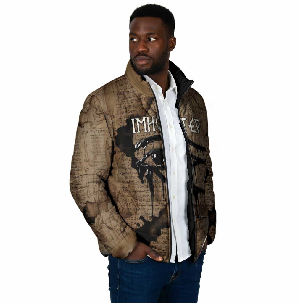 Imhotep Eye of Horus Padded Jacket Papyrus Scrolls Ancient Egyptian Medicine