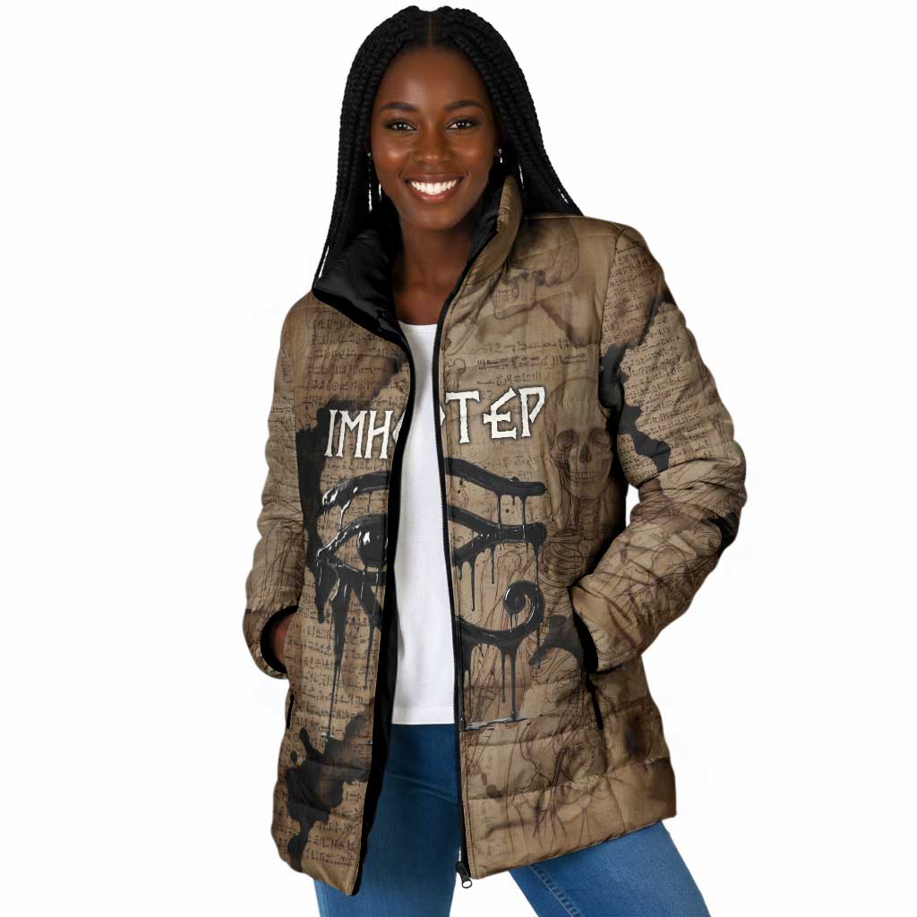 Imhotep Eye of Horus Padded Jacket Papyrus Scrolls Ancient Egyptian Medicine