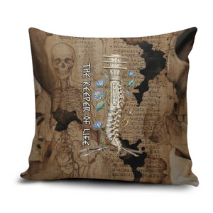 Imhotep Eye of Horus Pillow Cover Papyrus Scrolls Ancient Egyptian Medicine