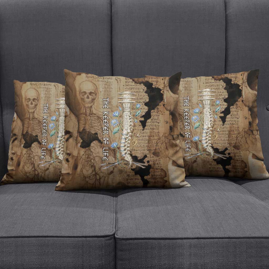 Imhotep Eye of Horus Pillow Cover Papyrus Scrolls Ancient Egyptian Medicine