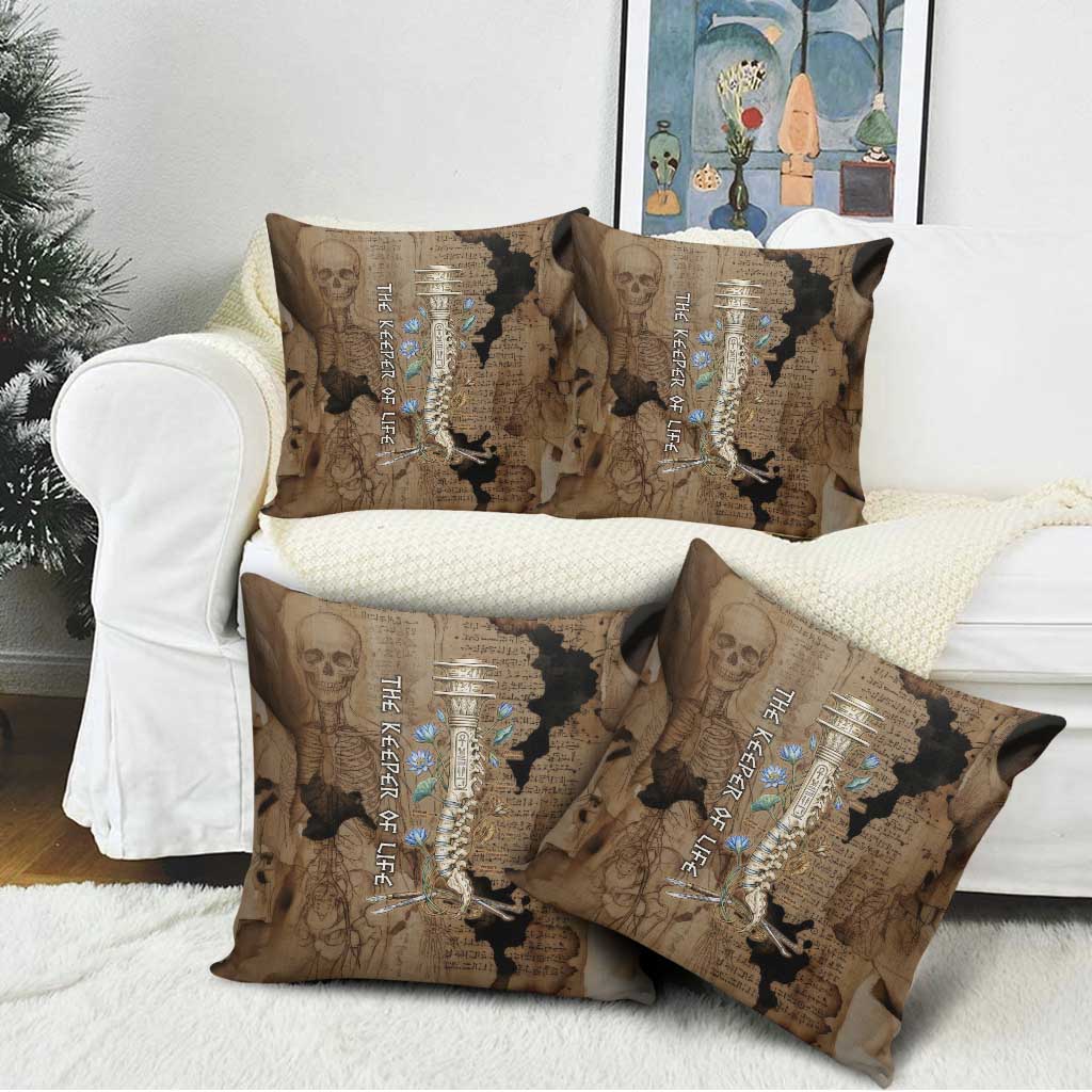 Imhotep Eye of Horus Pillow Cover Papyrus Scrolls Ancient Egyptian Medicine