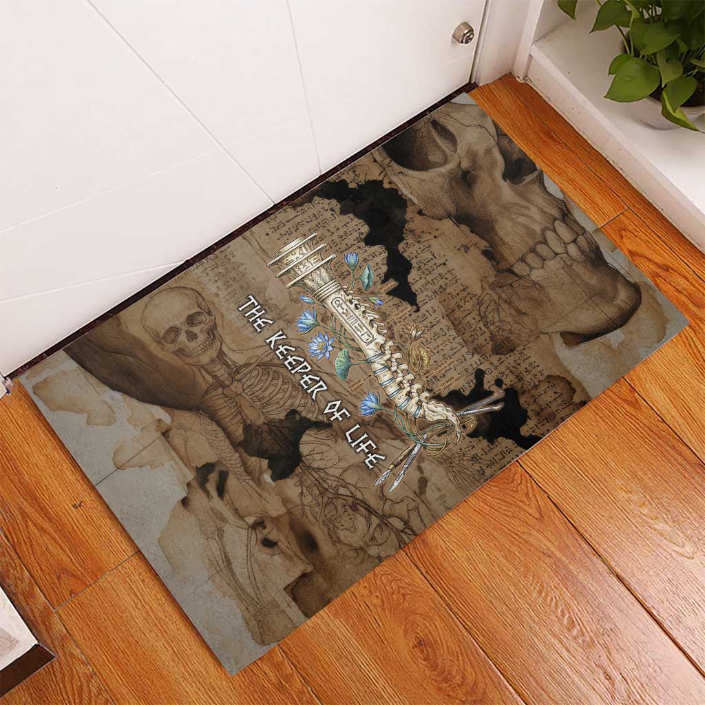 Imhotep Eye of Horus Rubber Doormat Papyrus Scrolls Ancient Egyptian Medicine