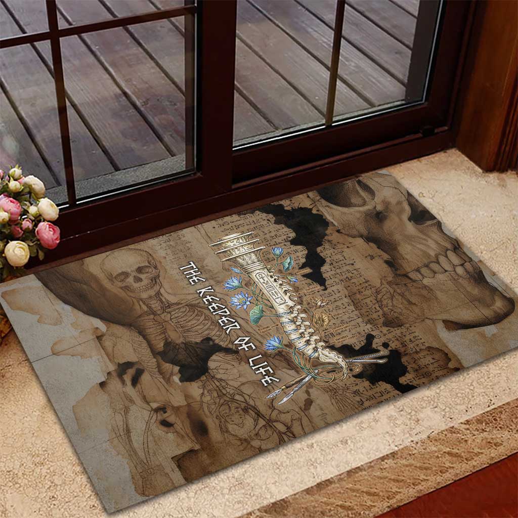 Imhotep Eye of Horus Rubber Doormat Papyrus Scrolls Ancient Egyptian Medicine