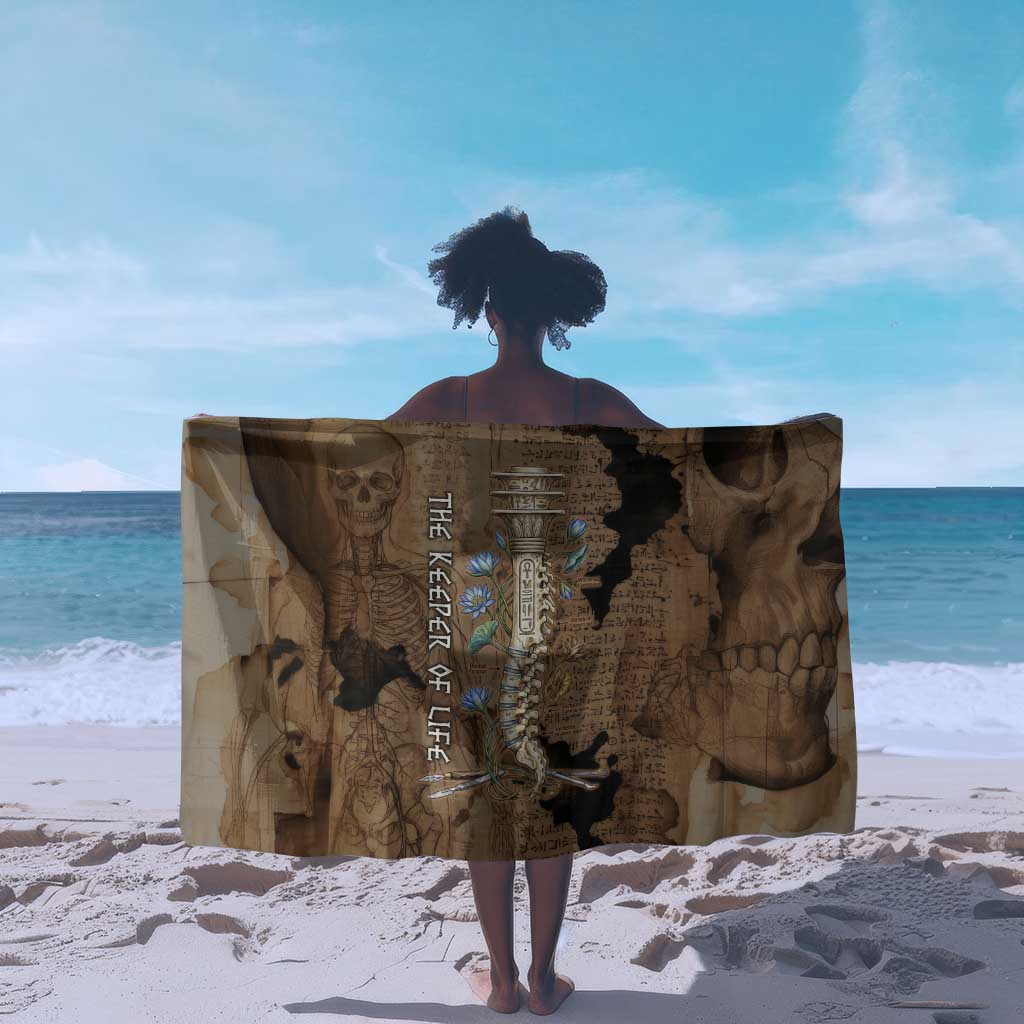 Imhotep Eye of Horus Sarong Papyrus Scrolls Ancient Egyptian Medicine