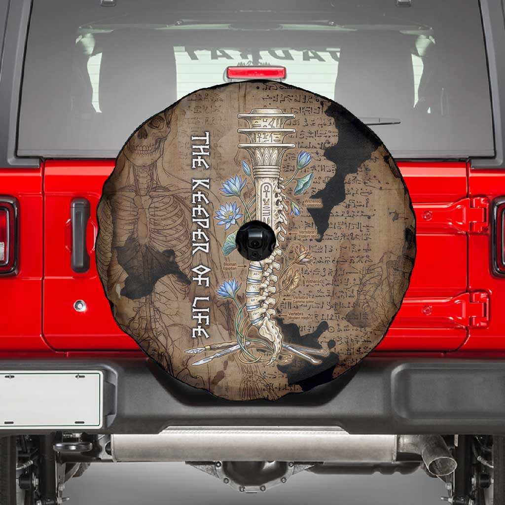 Imhotep Eye of Horus Spare Tire Cover Papyrus Scrolls Ancient Egyptian Medicine