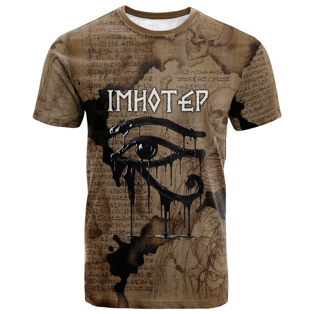 Imhotep Eye of Horus T shirt Papyrus Scrolls Ancient Egyptian Medicine