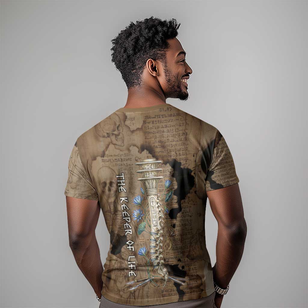 Imhotep Eye of Horus T shirt Papyrus Scrolls Ancient Egyptian Medicine