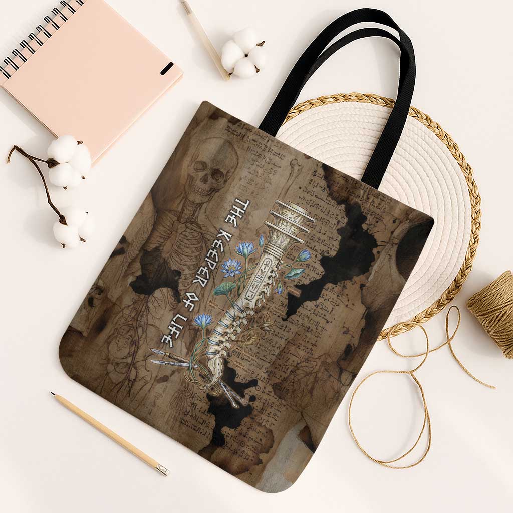 Imhotep Eye of Horus Tote Bag Papyrus Scrolls Ancient Egyptian Medicine