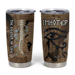 Imhotep Eye of Horus Tumbler Cup Papyrus Scrolls Ancient Egyptian Medicine
