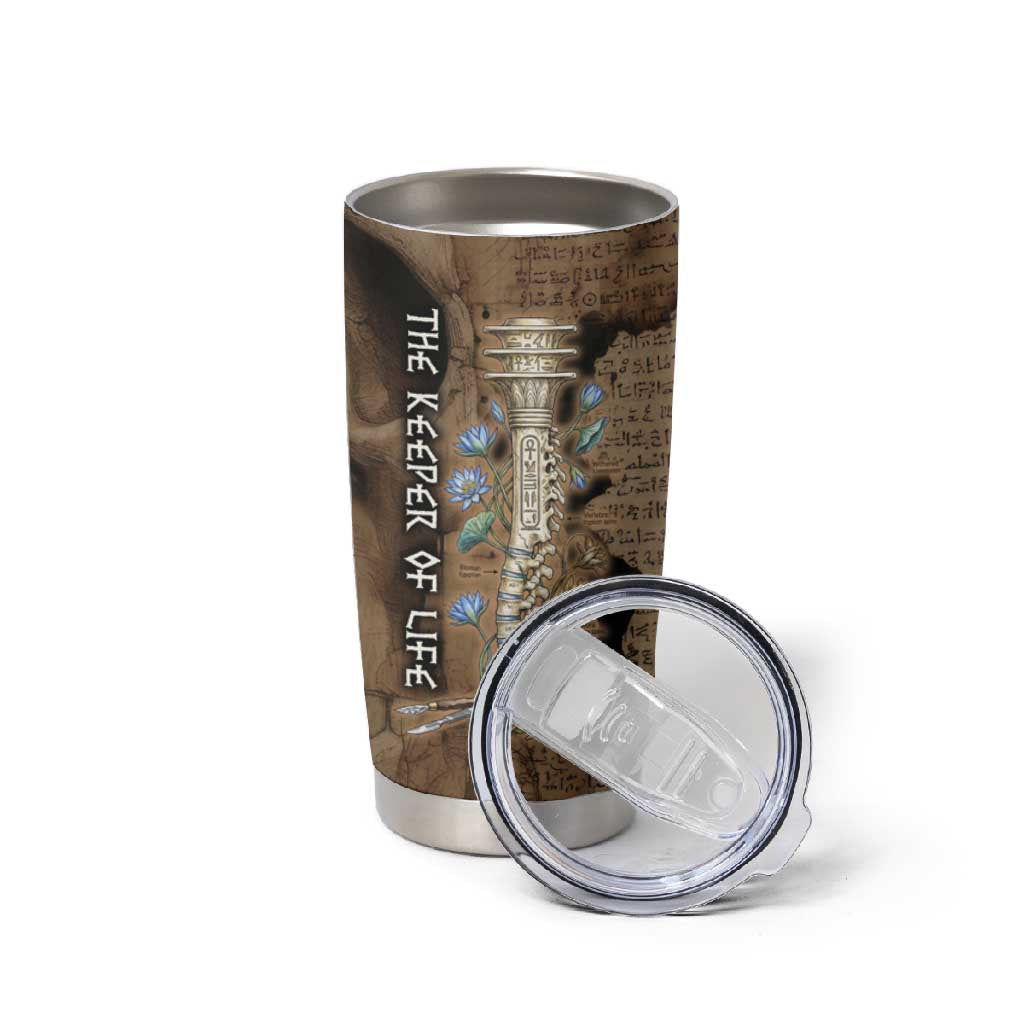 Imhotep Eye of Horus Tumbler Cup Papyrus Scrolls Ancient Egyptian Medicine