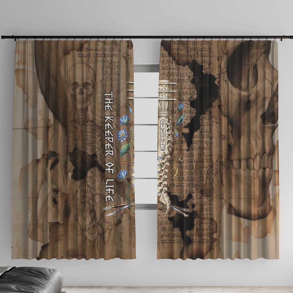 Imhotep Eye of Horus Window Curtain Papyrus Scrolls Ancient Egyptian Medicine