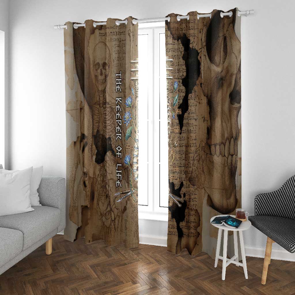 Imhotep Eye of Horus Window Curtain Papyrus Scrolls Ancient Egyptian Medicine