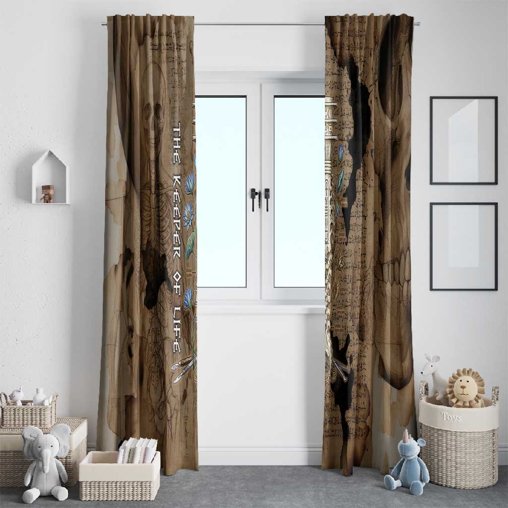 Imhotep Eye of Horus Window Curtain Papyrus Scrolls Ancient Egyptian Medicine