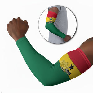 Ghana Republic Day Arm Sleeves Ghanaian Pride Flag Colors With Coat Of Arms And Black Star