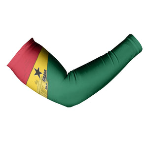 Ghana Republic Day Arm Sleeves Ghanaian Pride Flag Colors With Coat Of Arms And Black Star