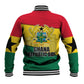 Ghana Republic Day Baseball Jacket Ghanaian Pride Flag Colors With Coat Of Arms And Black Star