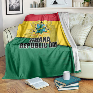 Ghana Republic Day Blanket Ghanaian Pride Flag Colors With Coat Of Arms And Black Star
