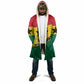 Ghana Republic Day Cloak Ghanaian Pride Flag Colors With Coat Of Arms And Black Star
