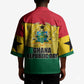Ghana Republic Day Kimono Ghanaian Pride Flag Colors With Coat Of Arms And Black Star