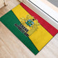 Ghana Republic Day Rubber Doormat Ghanaian Pride Flag Colors With Coat Of Arms And Black Star
