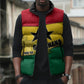 Ghana Republic Day Sleeveless Puffer Jacket Ghanaian Pride Flag Colors With Coat Of Arms And Black Star