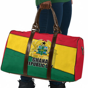 Ghana Republic Day Travel Bag Ghanaian Pride Flag Colors With Coat Of Arms And Black Star