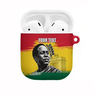 Personalized Ghana Republic Day AirPods Case Kwame Nkrumah Vintage Portrait Art - July 1st Theme