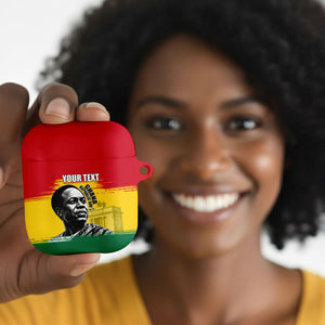 Personalized Ghana Republic Day AirPods Case Kwame Nkrumah Vintage Portrait Art - July 1st Theme