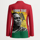 Personalized Ghana Republic Day Blazer Kwame Nkrumah Vintage Portrait Art - July 1st Theme