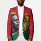 Personalized Ghana Republic Day Blazer Kwame Nkrumah Vintage Portrait Art - July 1st Theme