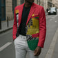Personalized Ghana Republic Day Blazer Kwame Nkrumah Vintage Portrait Art - July 1st Theme