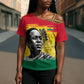Personalized Ghana Republic Day Cross Shoulder Shirt Kwame Nkrumah Vintage Portrait Art - July 1st Theme