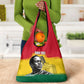 Personalized Ghana Republic Day Grocery Bag Kwame Nkrumah Vintage Portrait Art - July 1st Theme
