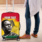 Personalized Ghana Republic Day Luggage Cover Kwame Nkrumah Vintage Portrait Art - July 1st Theme