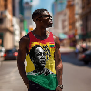 Personalized Ghana Republic Day Men Tank Top Kwame Nkrumah Vintage Portrait Art - July 1st Theme